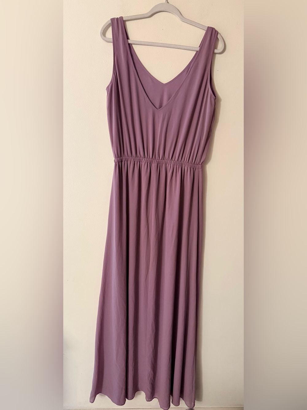Show Me Your MuMu Lavender Sleeveless V‑Neck Lined Maxi Dress, size XXL - Picture 5 of 7